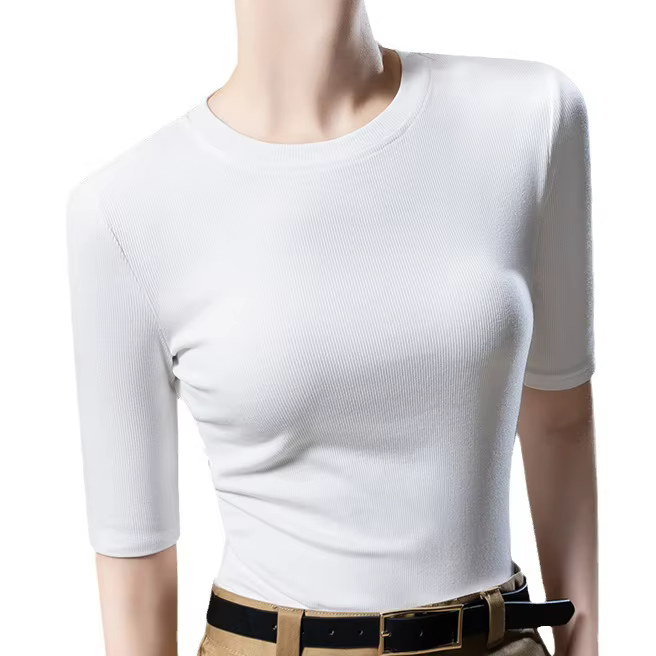 T-shirt femme à manches mi-longues