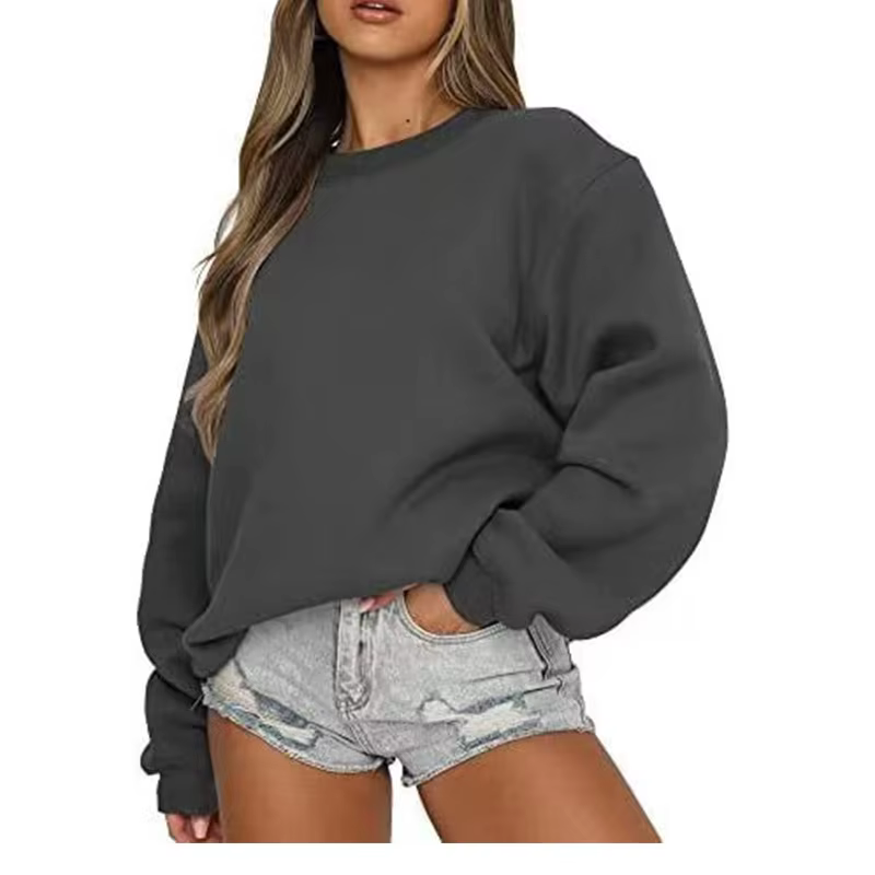 Automne hiver femmes hauts Simple solide