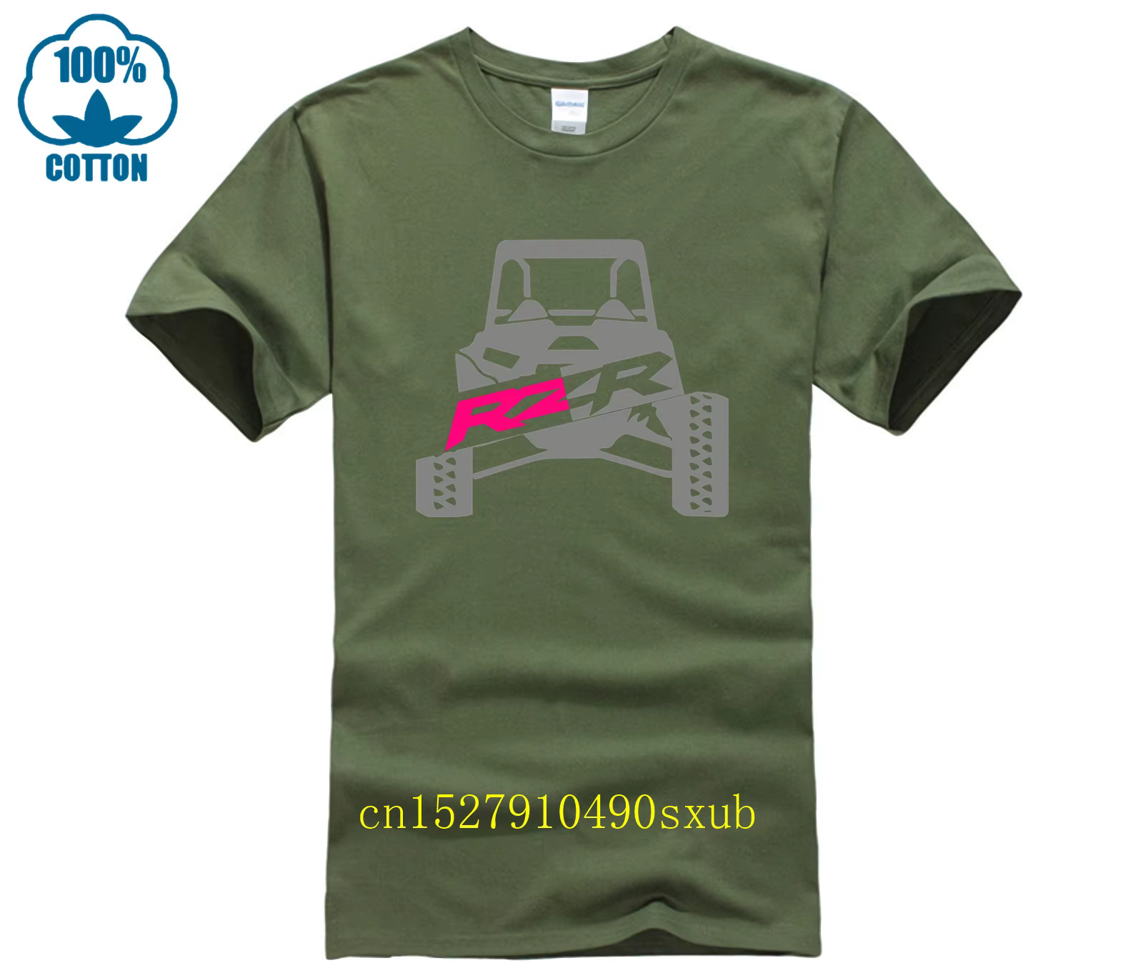T-shirt imprimé décontracté et amusant pour hommes, personnalisé Polaris RZR