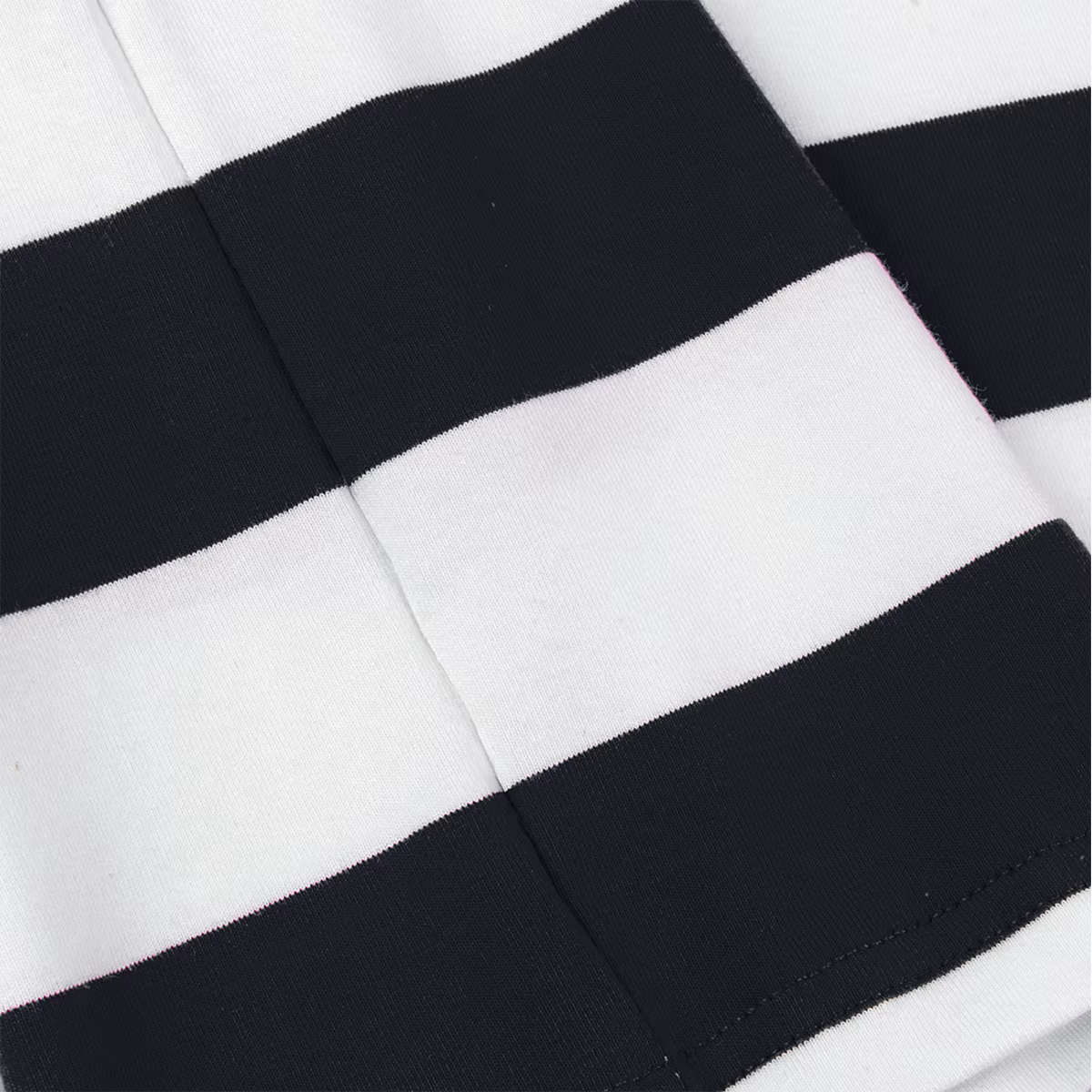 T-shirt rayé noir et blanc pour homme