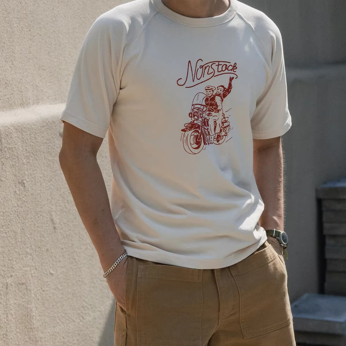 Rider-T-shirt à manches Leurs lan