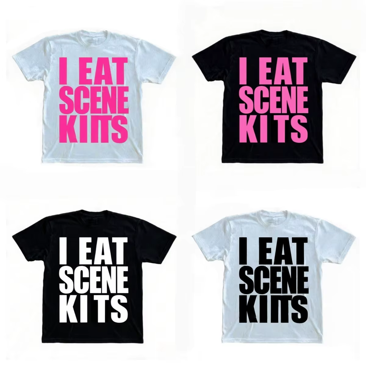 T-shirt col rond été ample coton