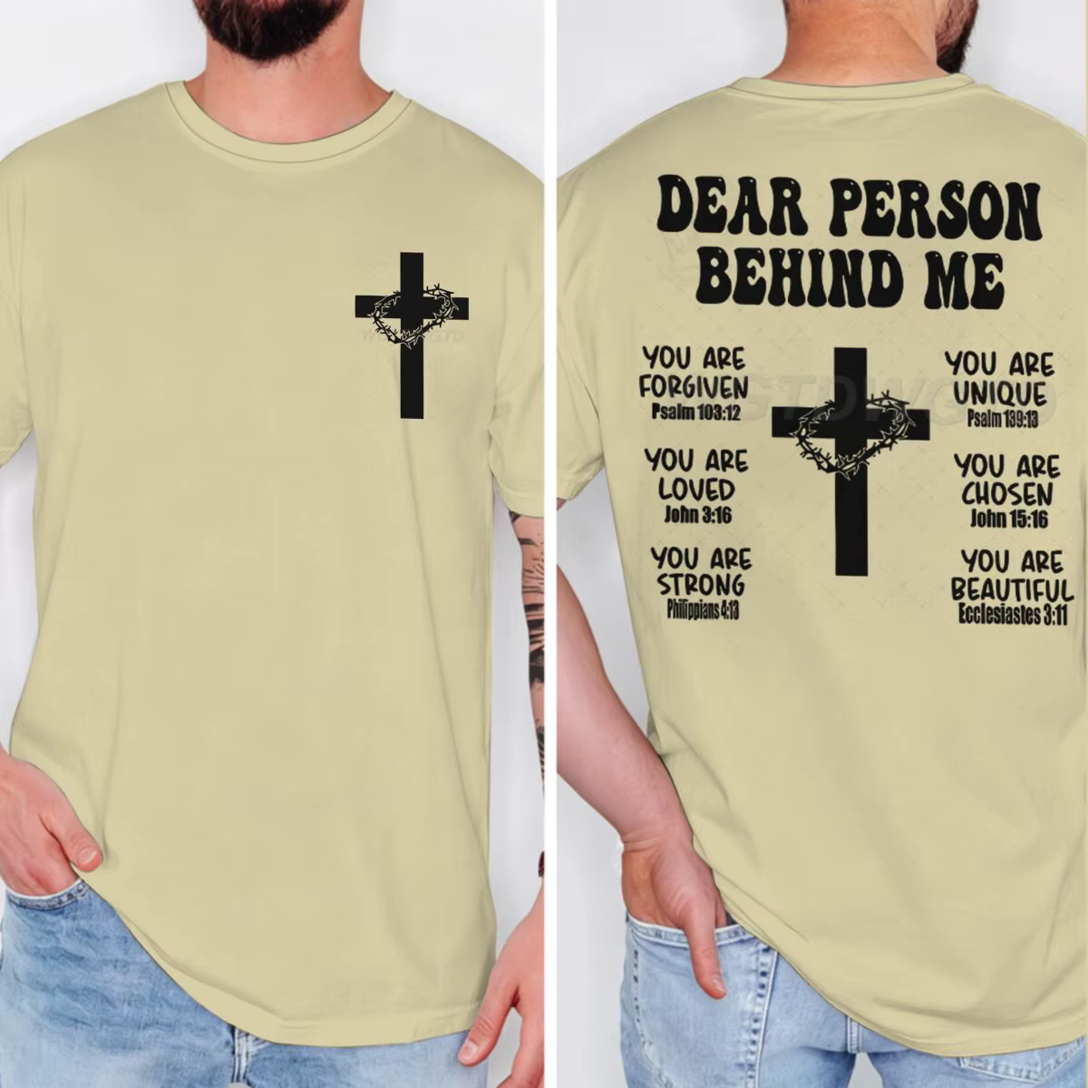 T-shirt avec verset biblique chrétien