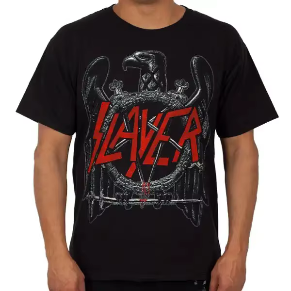 T-shirt graphique Slayer Band unisexe pour hommes et femmes