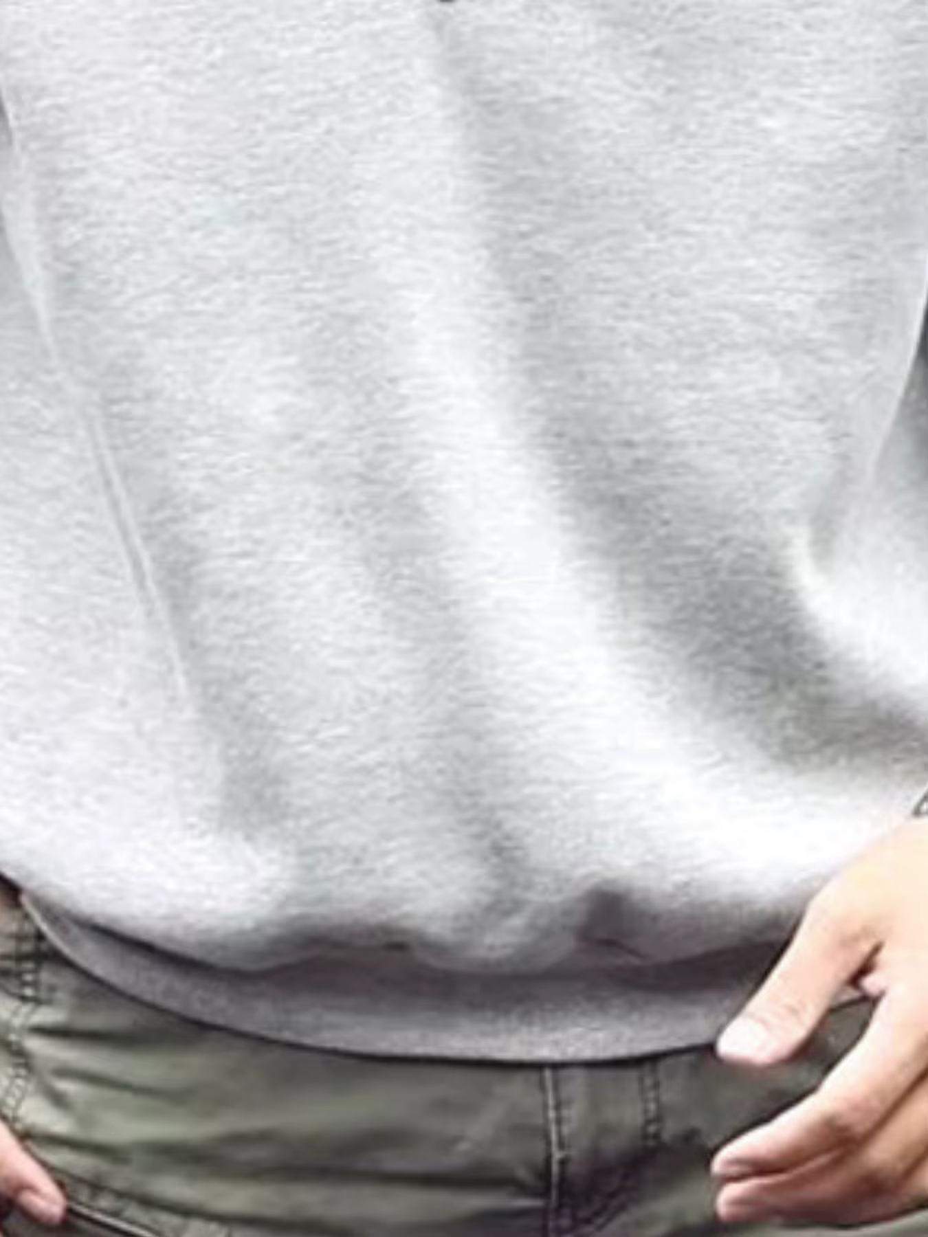 Sweat-shirt à col ras du cou pour hommes