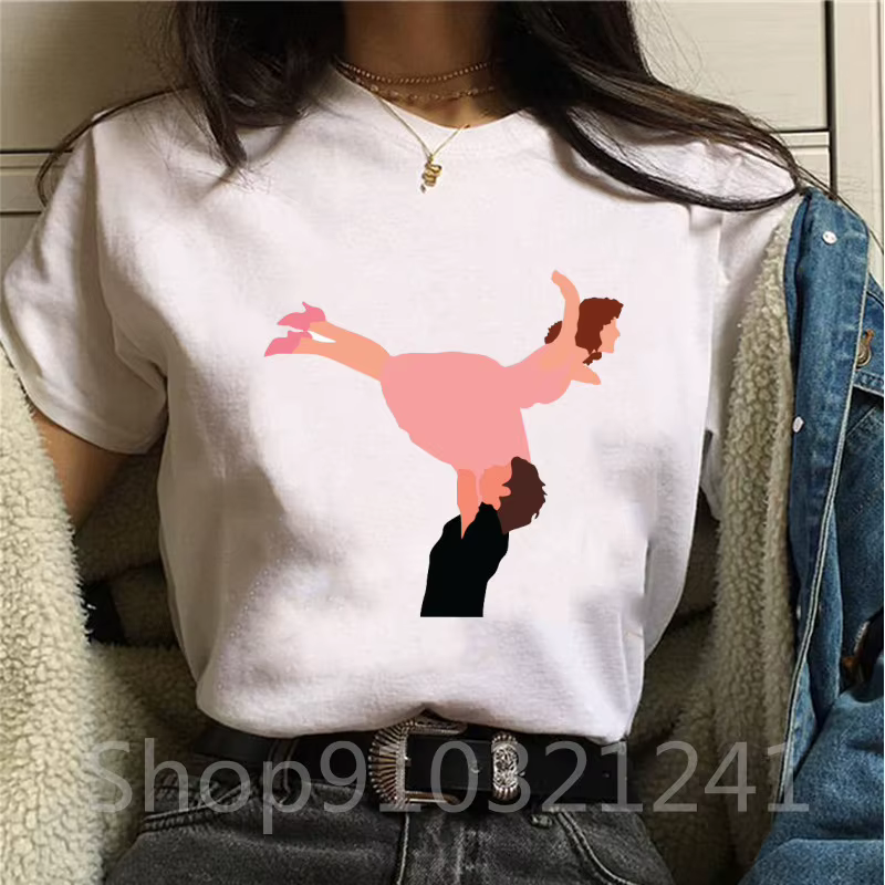 T-shirt manches courtes col rond femme, vintage, humoristique, Y2K