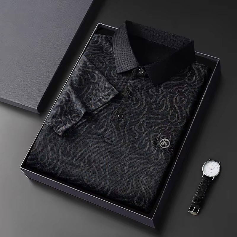 Polo léger brodé pour homme