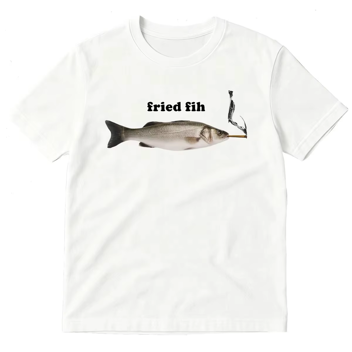 T-shirt Homme Vintage à Manches Courtes en Coton Pur