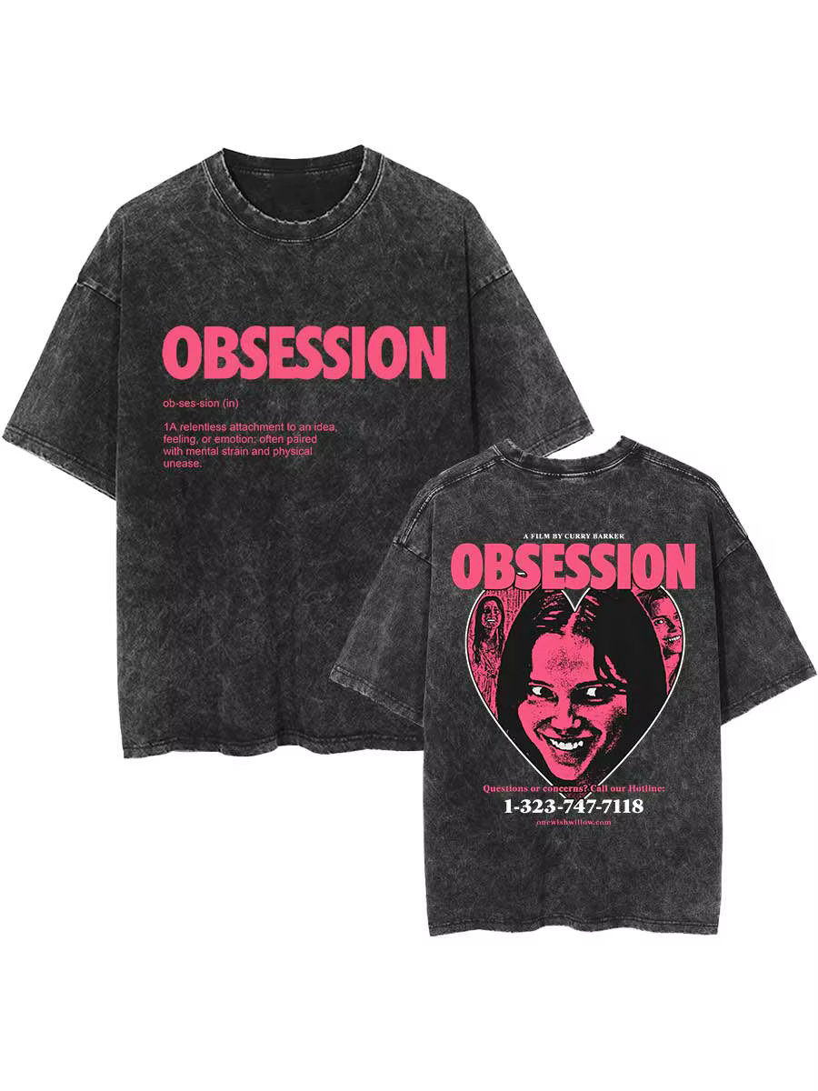 T-shirt surdimensionné Obsession Horror Movie