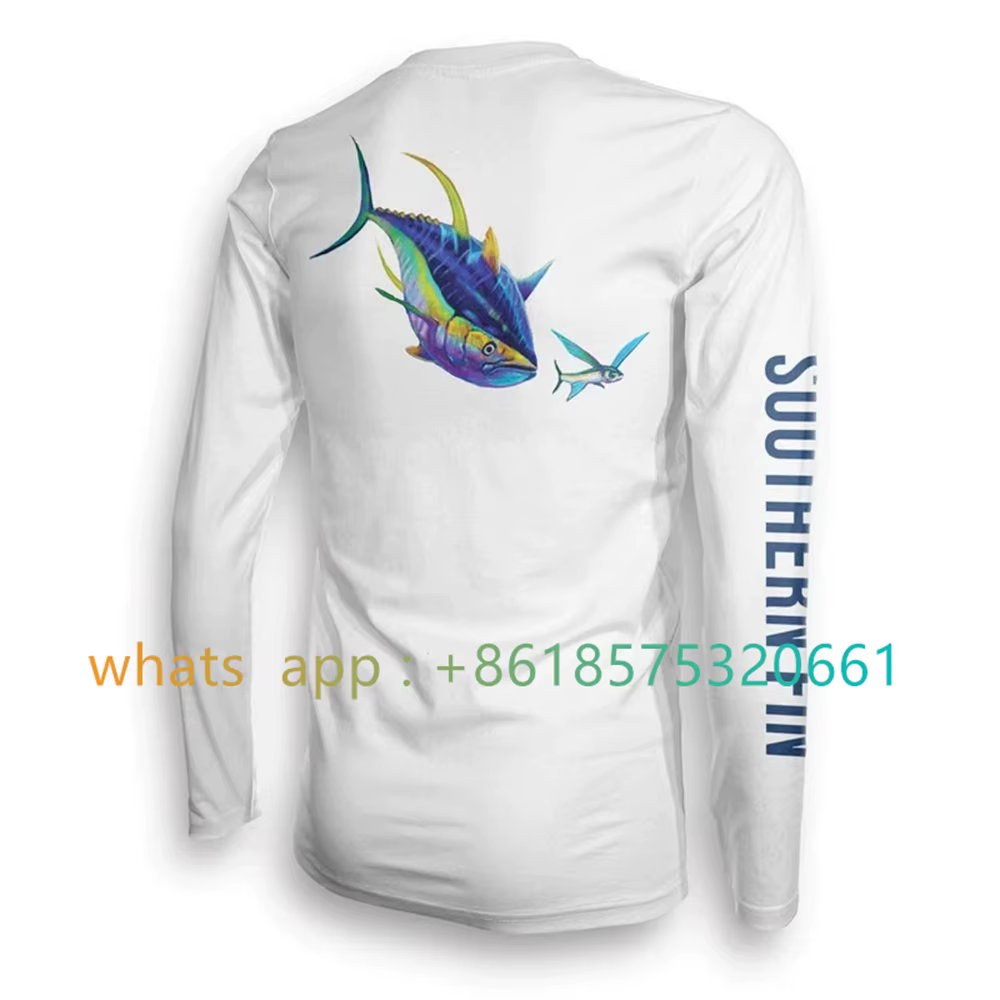Southern Fin Apparel T-shirt de pêche à manches longues pour hommes et femmes