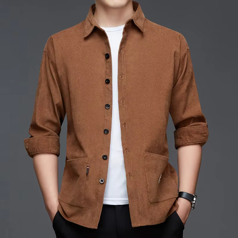 Chemise de travail à manches longues pour hommes
