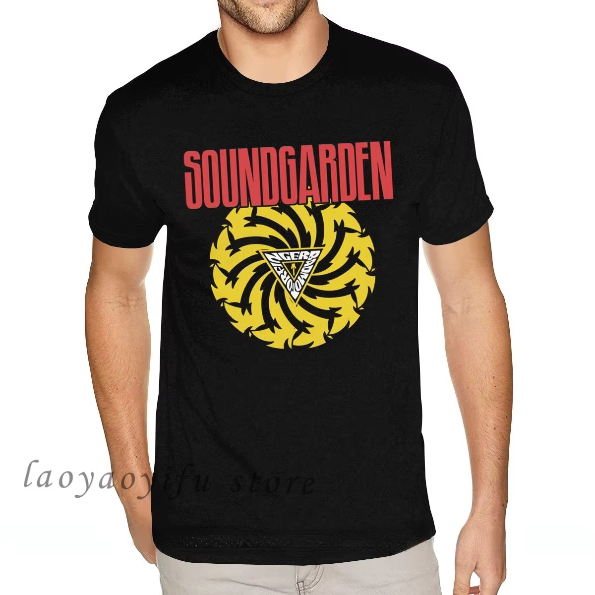 Hommes 80S rétro t-shirt Soundgarden groupe de Rock américain graphique t-shirts Homme décontracté surdimensionné