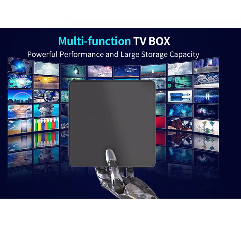 Boîtier TV Android, décodeur, double Wi-Fi 2.4G/5G, Android 14, télécommande vocale intelligente, lecteur multimédia, boîte TV Android pour la maison