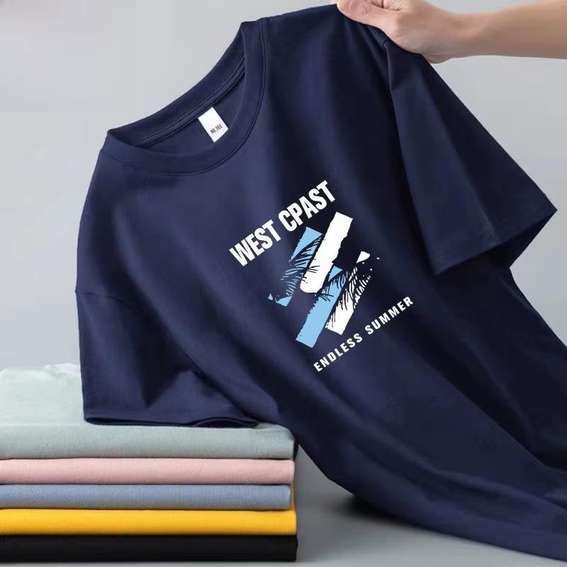 T-shirt homme en soie glacée à manches courtes