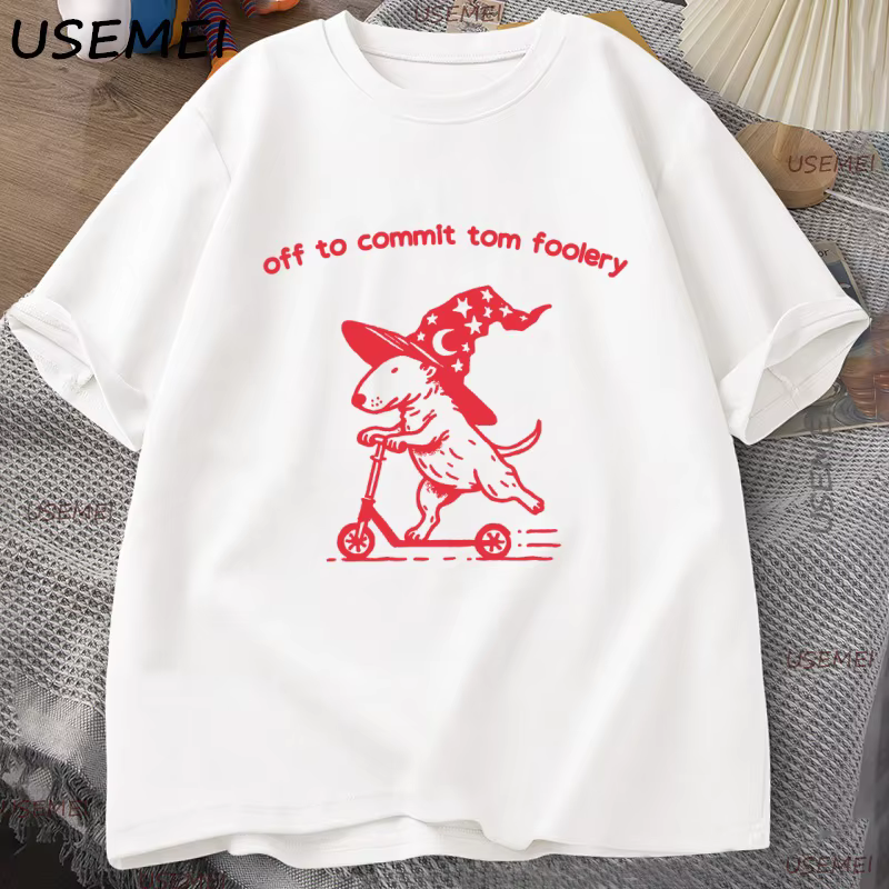 Drôle fonderie Bull Terrier T-shirt hommes femmes bizarre graphique t-shirts décontracté coton à manches courtes col rond homme vêtements