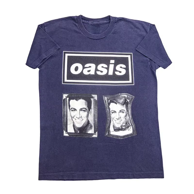T-Shirt rétro Oasis Rock Punk Band