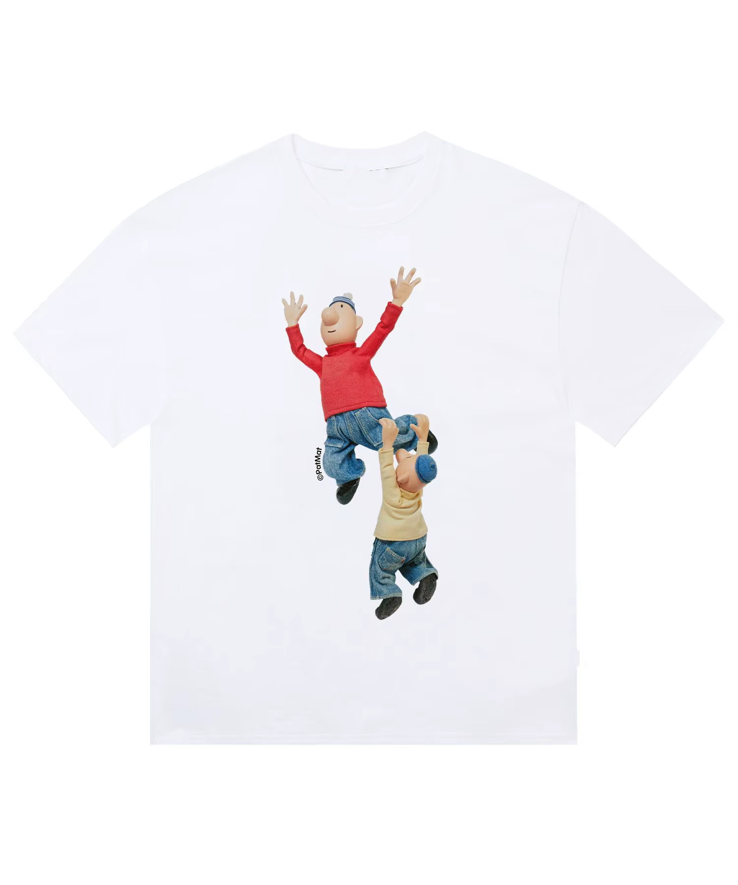 T-shirt à motif imprimé de personnages de dessins animés amusants