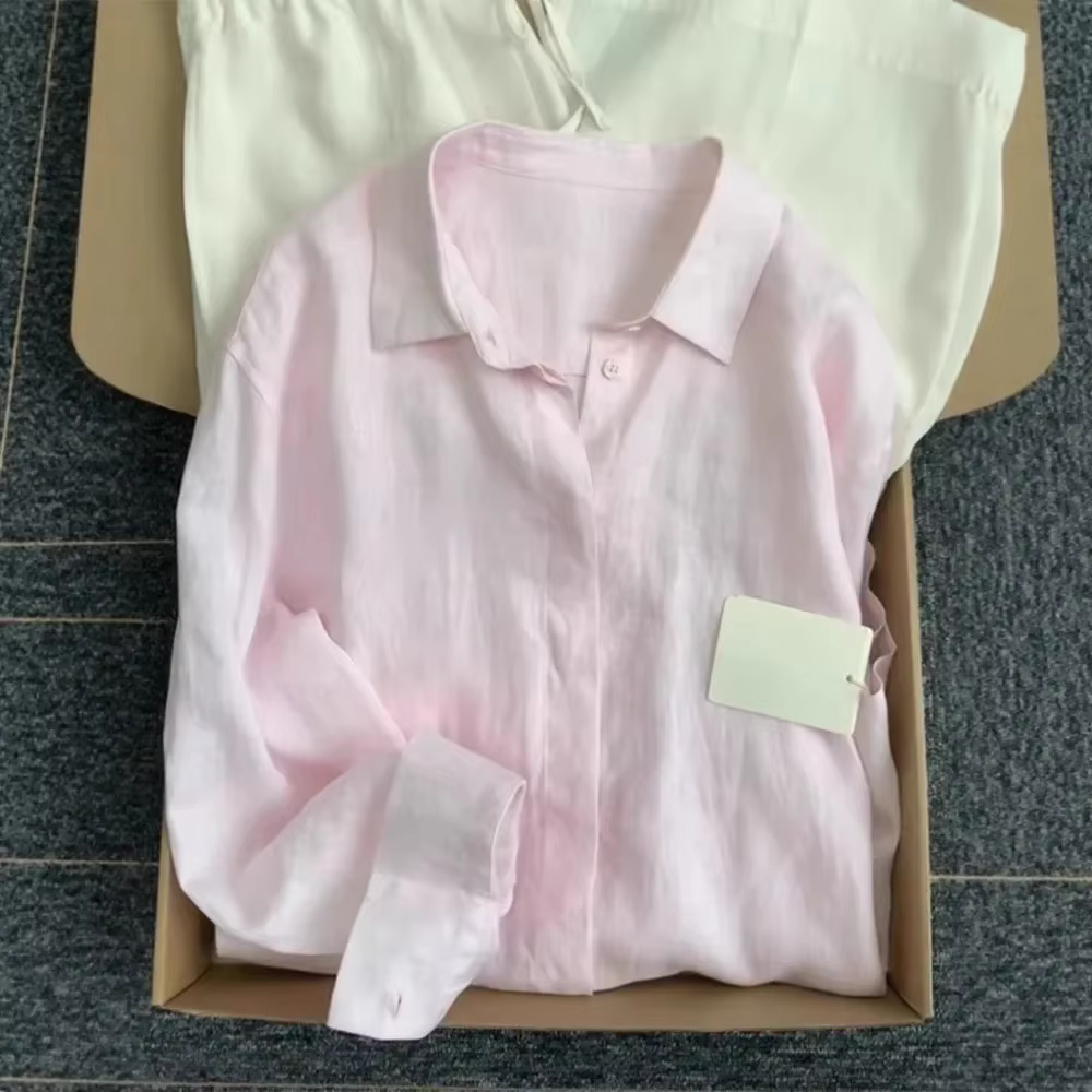Chemise en lin français pour femmes