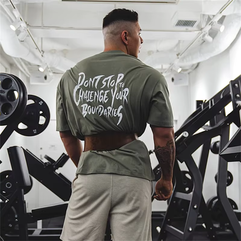 T-shirt en coton à manches courtes pour hommes