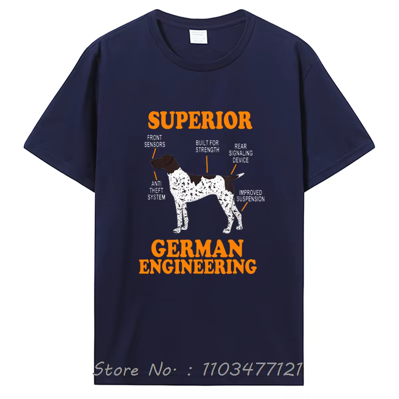Allemand Shorthair pointeur drôle chien t-shirts été graphique coton Streetwear à manches courtes cadeaux d'anniversaire T-shirt hommes vêtements