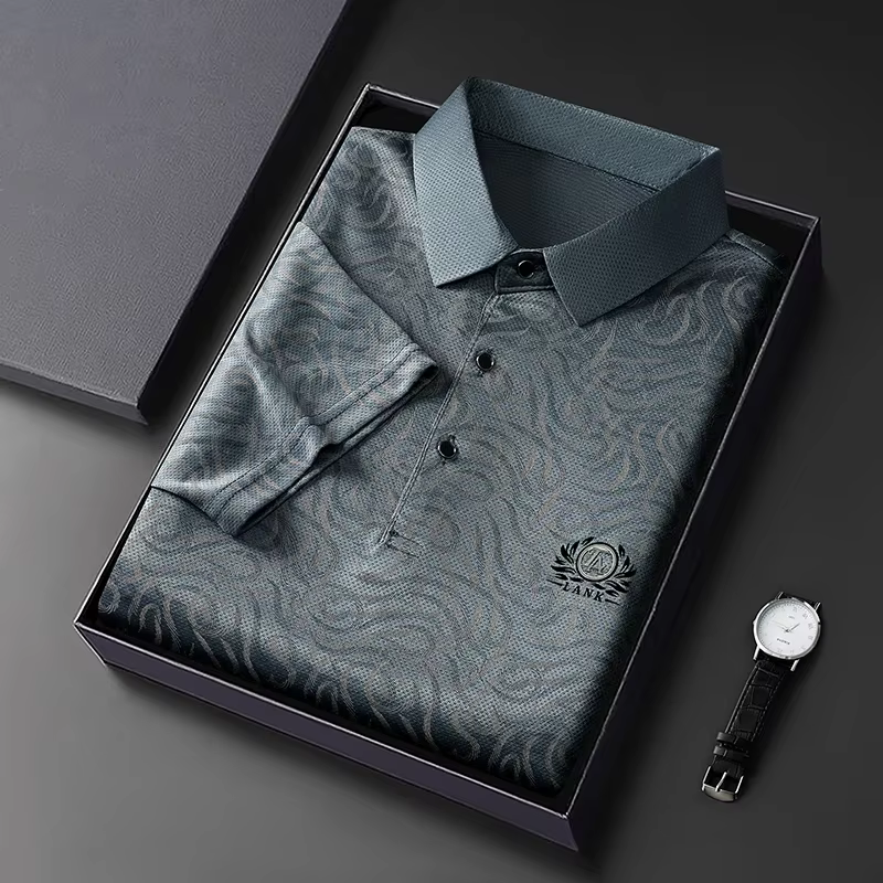 Polo léger brodé pour homme