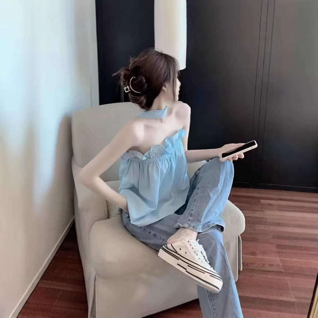 Débardeur asymétrique haut de gamme pour femme