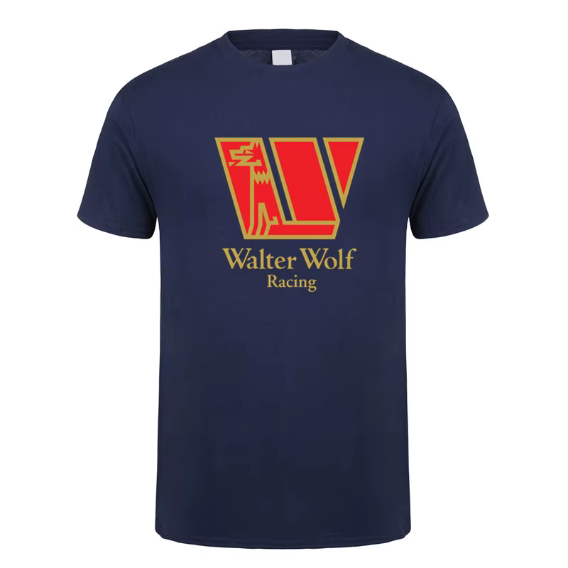 Walter Wolf Racing t-shirt été hommes coton à manches courtes T-shirts drôle