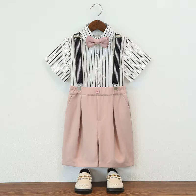 Ensemble chemise à manches courtes pour garçons