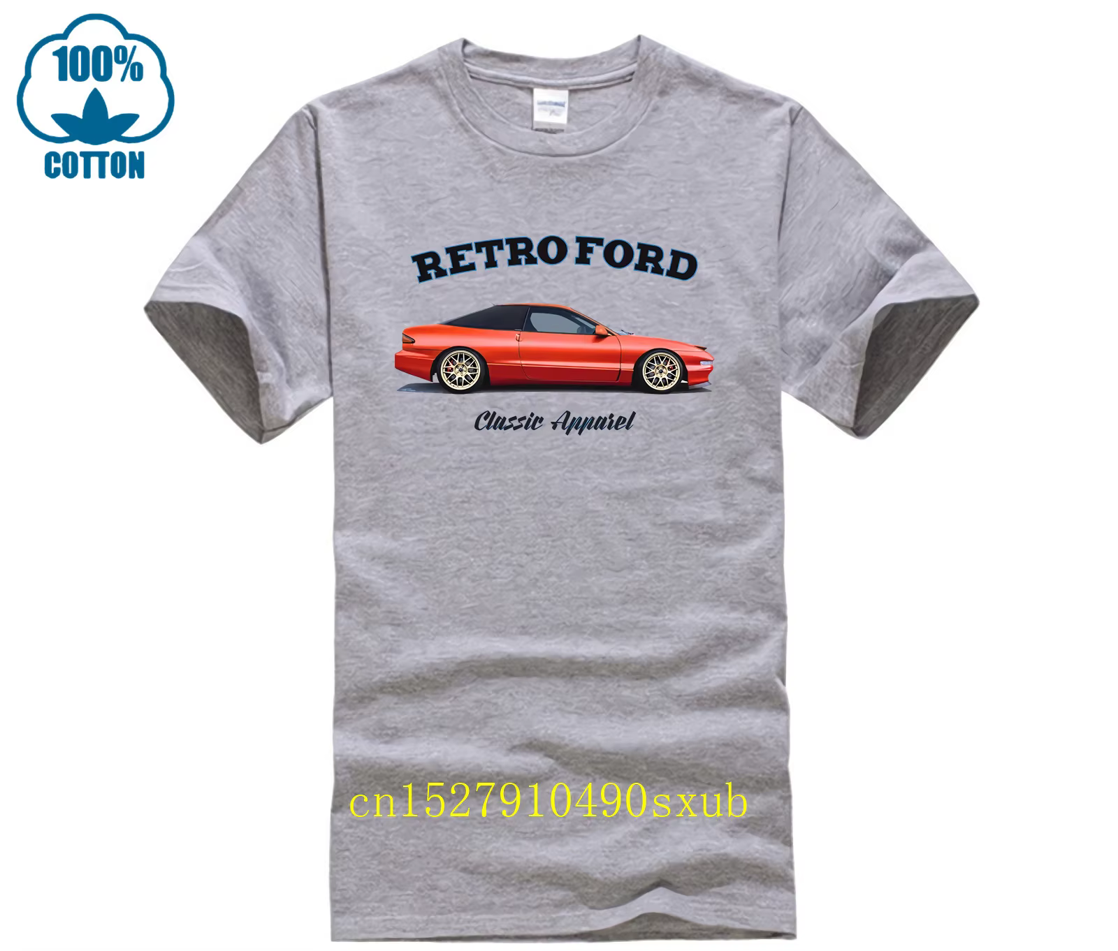 T-shirt FORD PROBE GT MK2. FORD RÉTRO. VOITURE CLASSIQUE. T-shirt MODIFIÉ