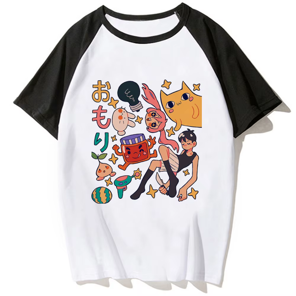 Omori t-shirts femmes japonais été t-shirt fille bande dessinée vêtements