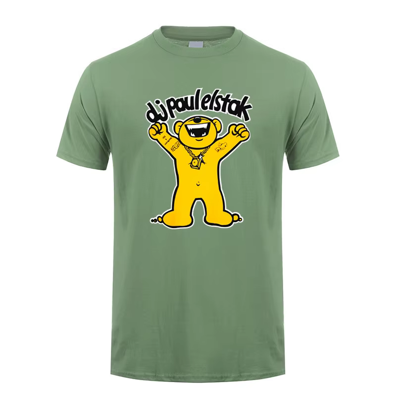 Paul Elstak t-shirt été hommes coton à manches courtes Hardcore T-shirts homme vêtements hauts