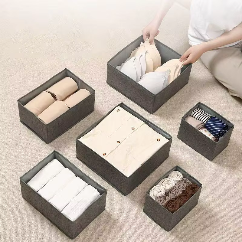 Boîte de rangement pour vêtements, organiseur de sous-vêtements, soutien-gorge, chaussettes, organiseur de tiroir, panier de rangement pour t-shirts, organiseurs de rangement pour armoire