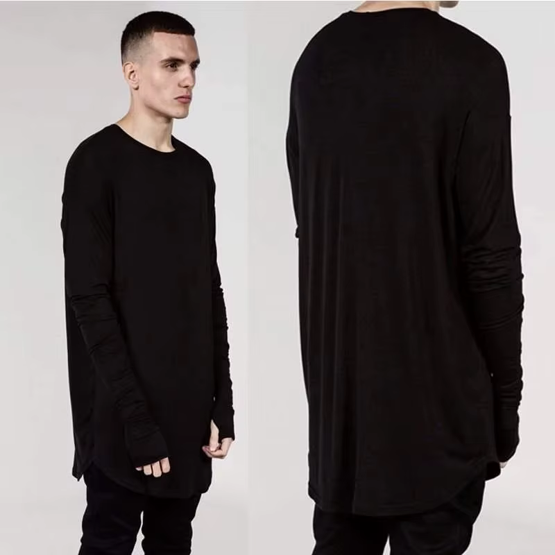 T-shirt à manches longues Hip Hop pour hommes