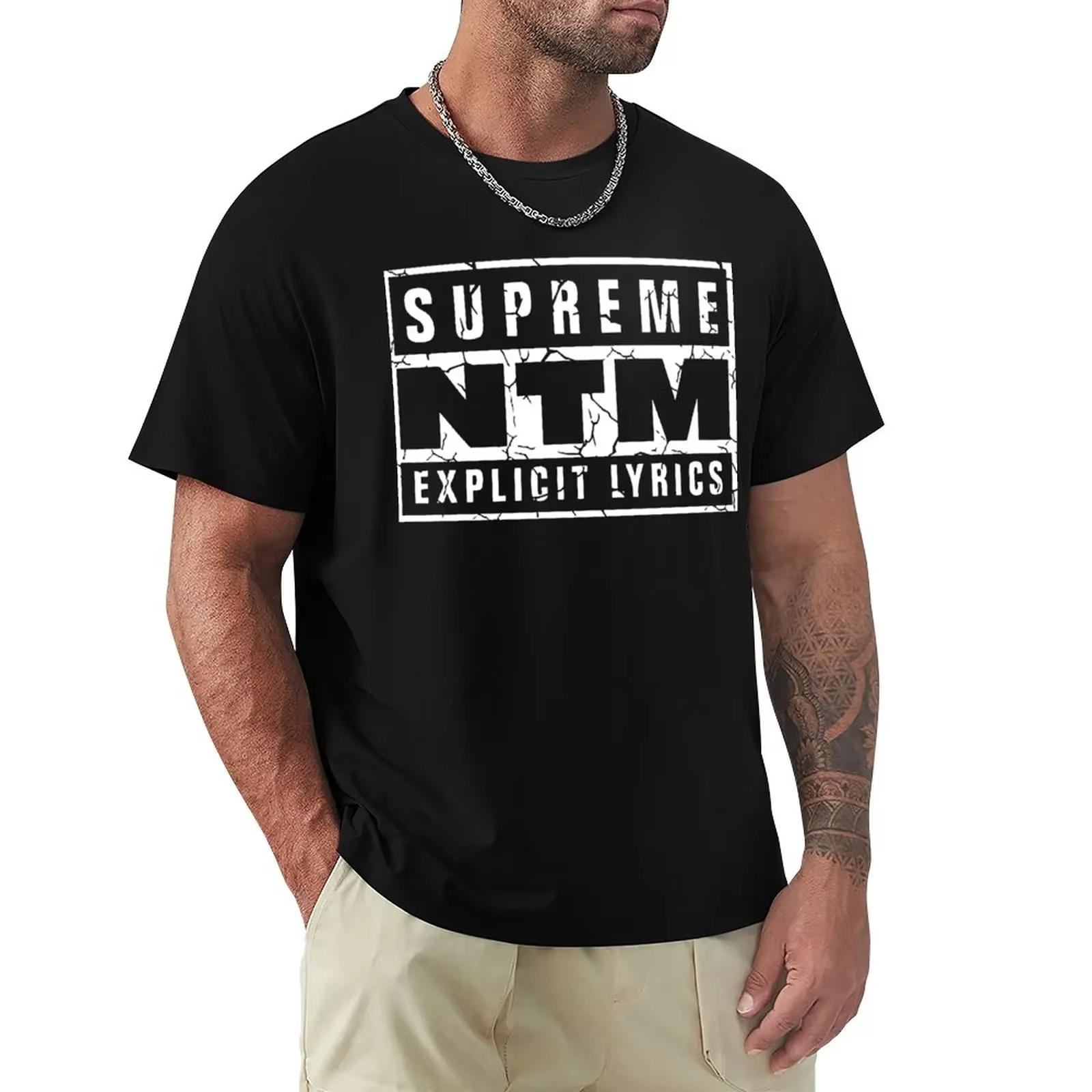 T-shirt court NTM pour hommes