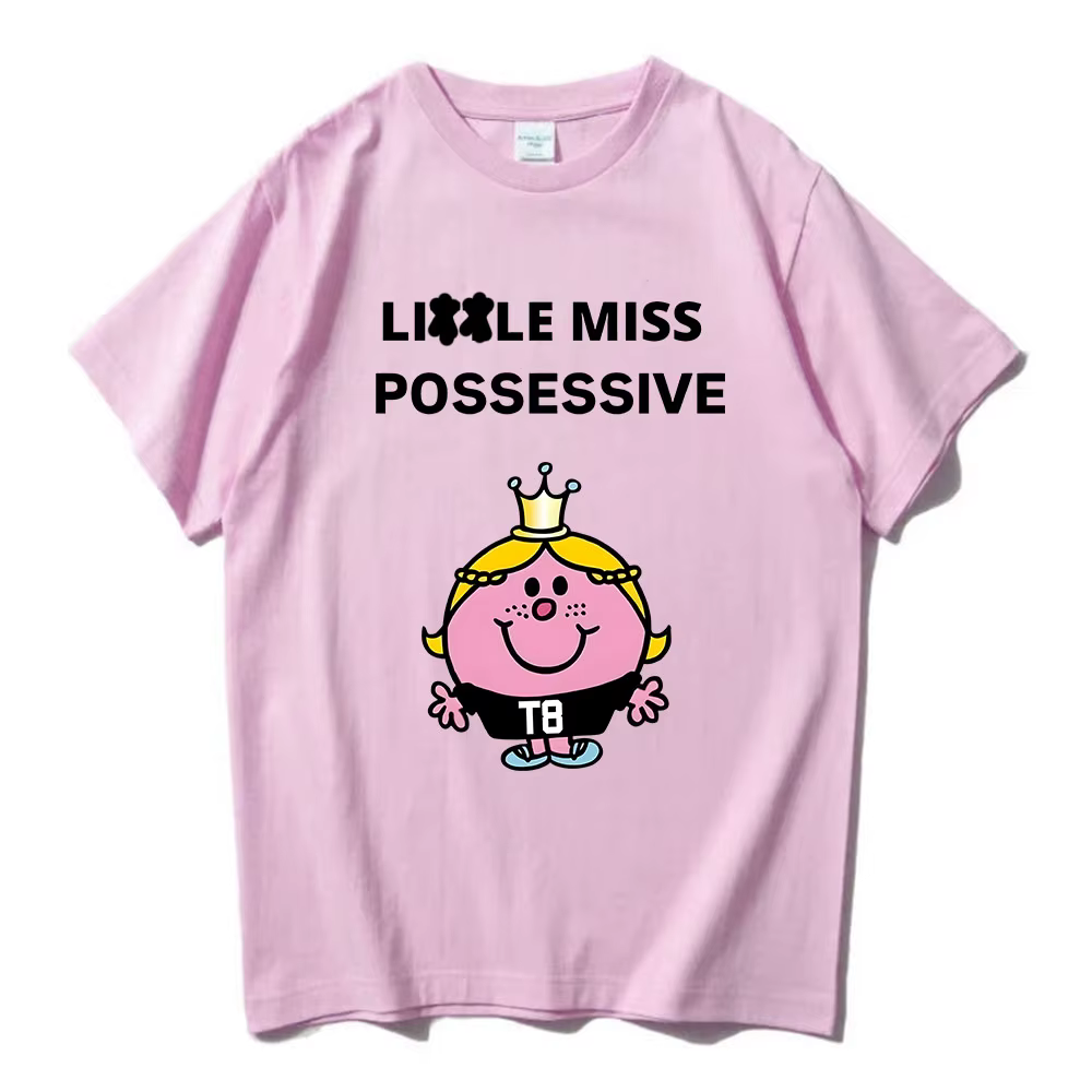 Tate McRae chanteur graphique t-shirts Miss possessif Tour du monde 2025 t-shirt coton haute qualité homme