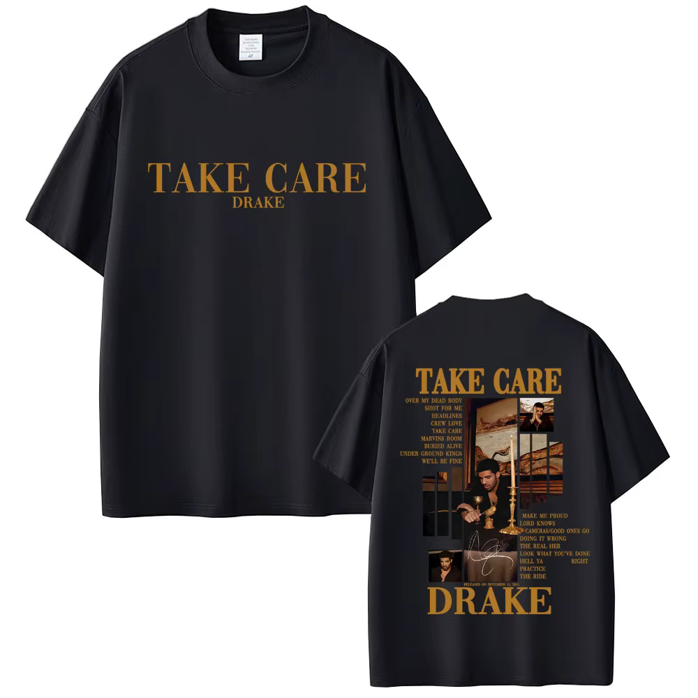 Rappeur Drake prendre soin Album graphique T-shirt hommes femmes Hip Hop mode Pop musique