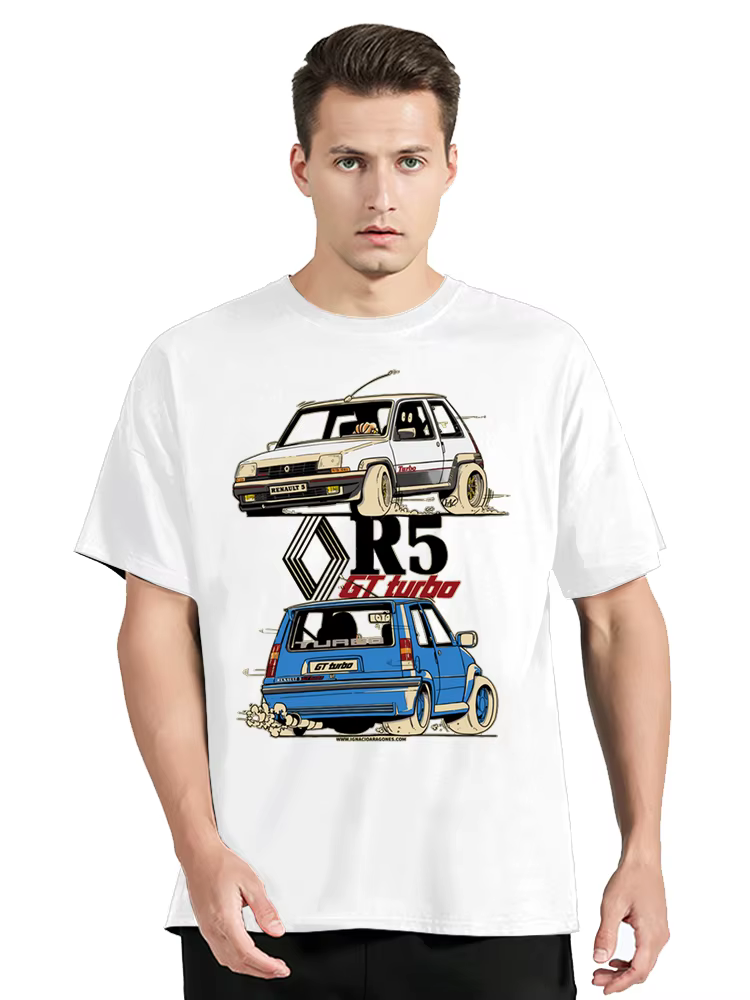 T-shirt en coton à col rond pour homme