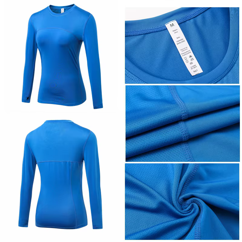 T-shirt de sport de Yoga à manches longues pour femmes, Cool et sec, athlétique, course à pied, randonnée, haut de Yoga, Fitness, chemises d'entraînement
