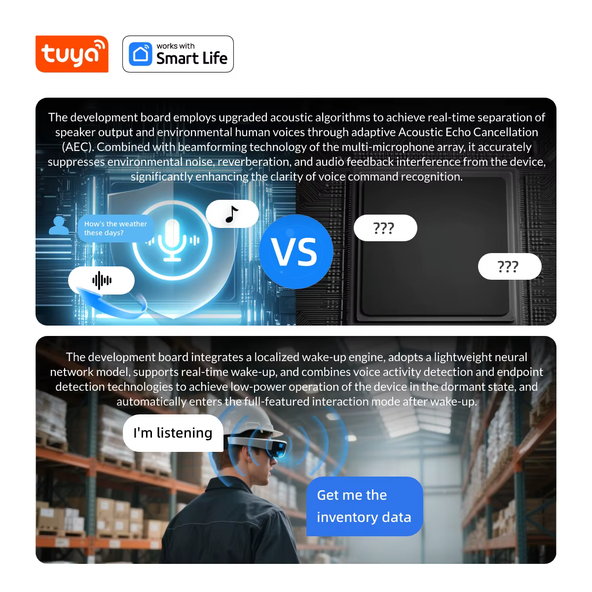 Carte de développement Tuya T5AI | Kit de fabrication de jouets AI | Voix/écran/double mode | SDK à source ouverte |
