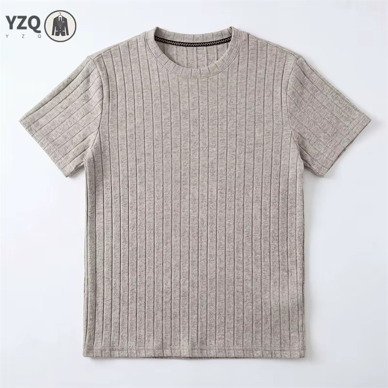Polo côtelé basique pour homme à col