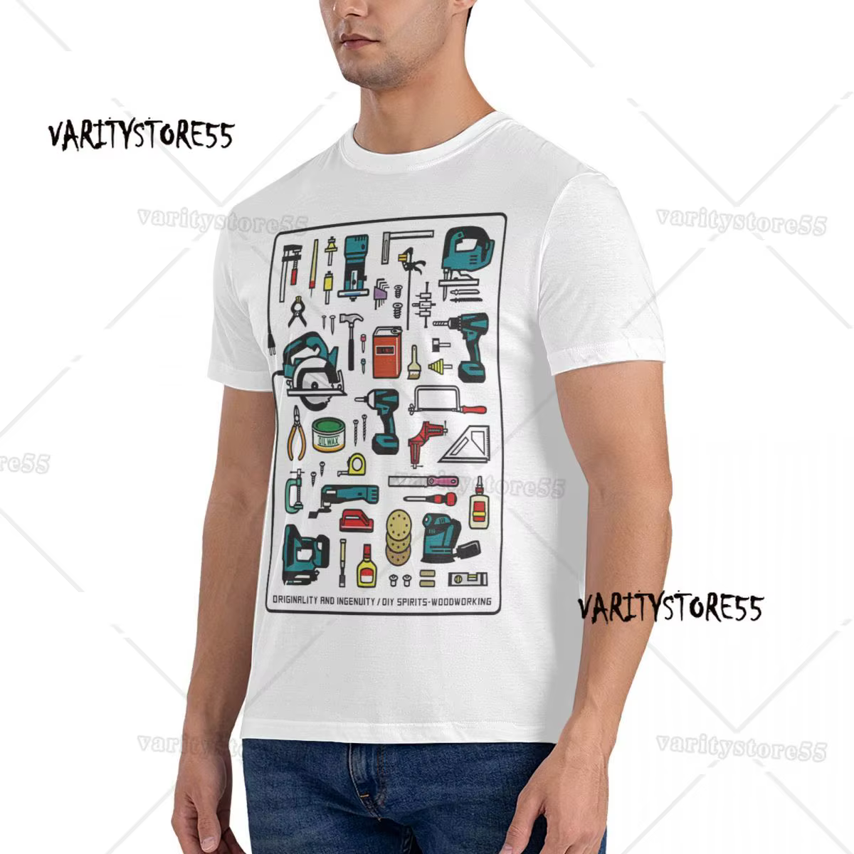 T-shirt manches courtes col rond homme