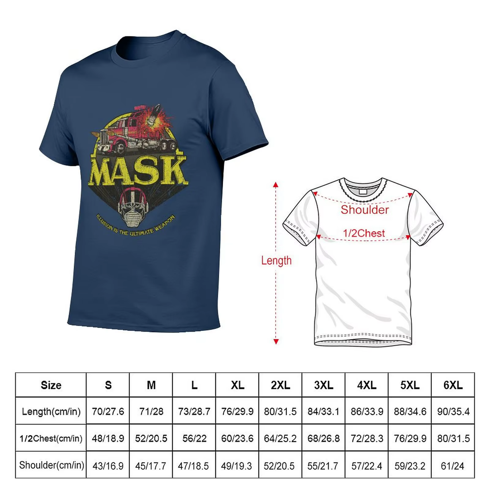 M.A.S.K. - Mobile blindé Strike Kommand 1985 T-Shirt homme