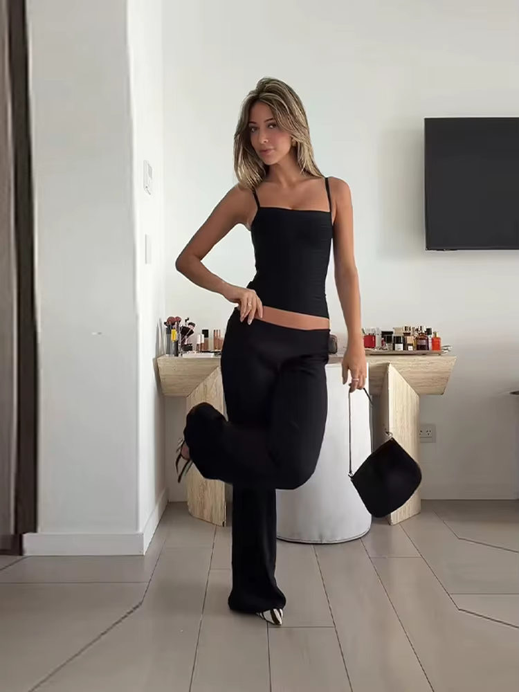 Débardeurs sexy rayés pour femmes