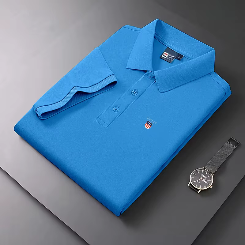 Nouvelle Collection Été 2026 – Polo Homme Anti-boulochage en Maille à Manches Courtes – Style Décontracté et Professionnel Amincissant