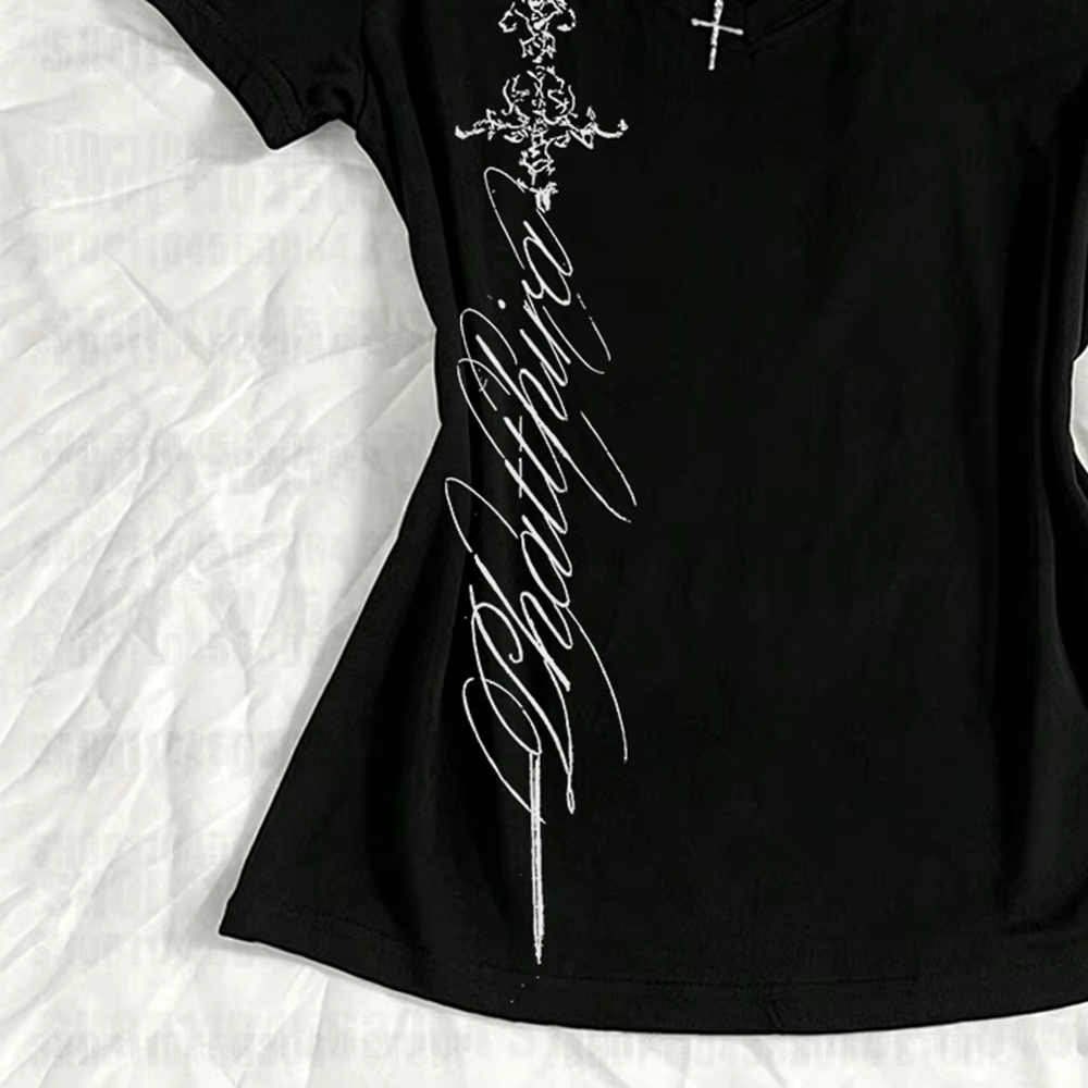 T-shirts pour femmes, col en V