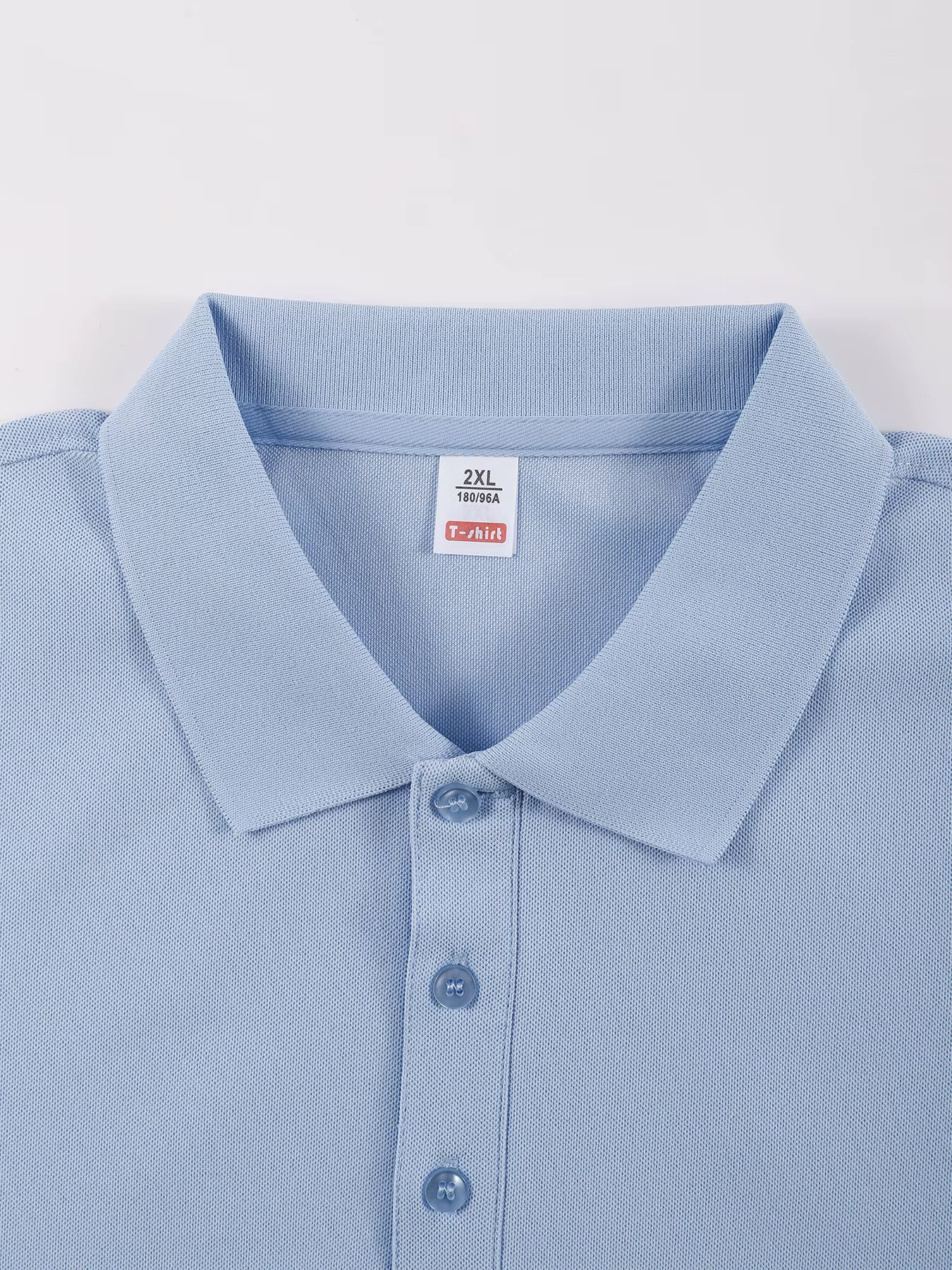 Polo basique à manches longues pour hommes