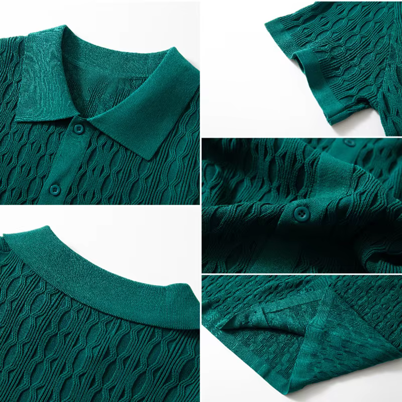 Polo en tricot décontracté pour homme