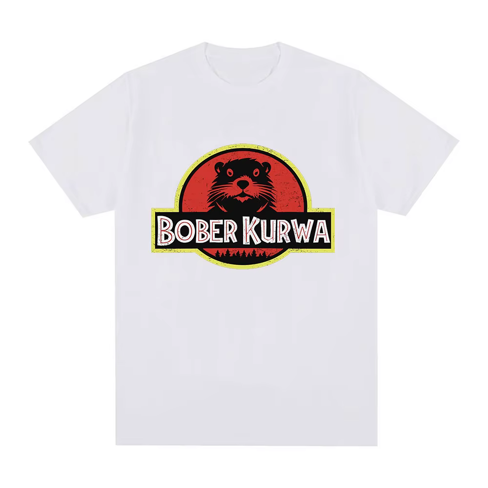 Bober Kurwa Bobr drôle Meme graphique T-shirt hommes femmes mode Hip Hop manches courtes T-shirts amples 100% coton