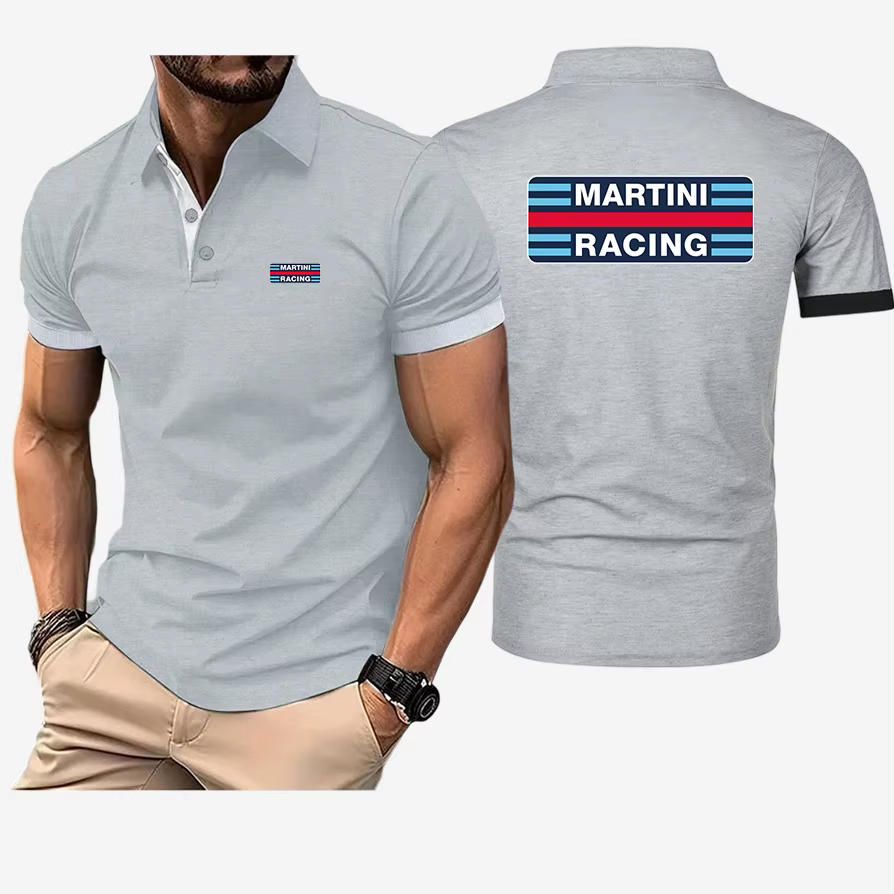 Chemise polo pour homme en coton
