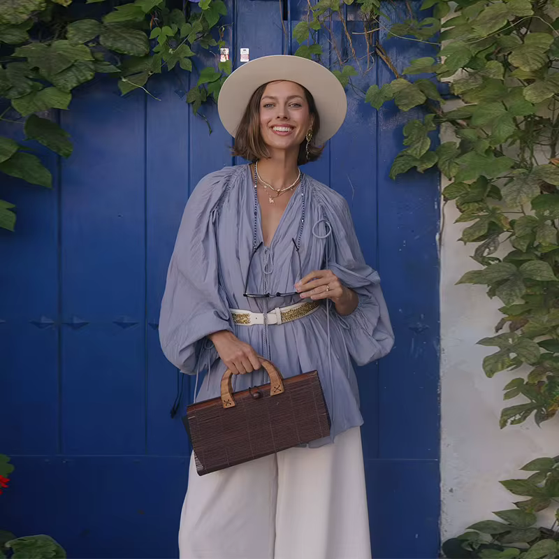 Haut pour femme à manches lanternes, col en V, avec lien, manches longues, cardigan plissé à cordon de serrage, coupe ample, style minimaliste uni